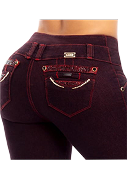 Vino Crush Jean, Colombian Butt Lift Jean