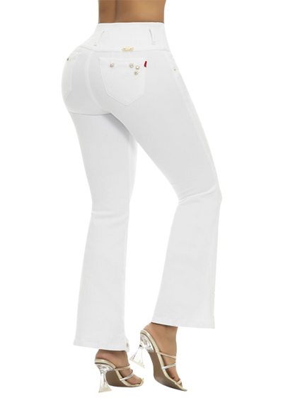 Pearl Latina Style Butt Lifting Flared Jean - Jeans 2 Die 4