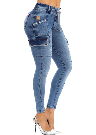 Crystal Cargo Push Up Jean - Jeans 2 Die 4