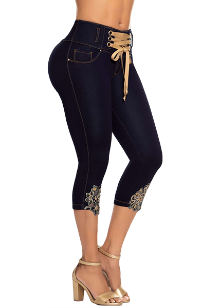 Kinsley Latina Style Butt Lift Capri - Jeans 2 Die 4
