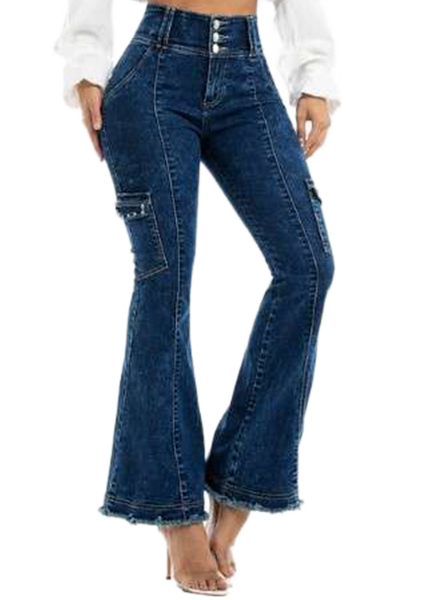 colombian flared cargo jean- jeans 2 die 4