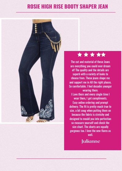 Rosie High Rise Flared Booty Shaper Womens Jean - Jeans 2 Die 4