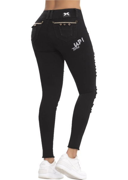 Addison Ripped Booty Shaper Jean - Jeans 2 Die 4