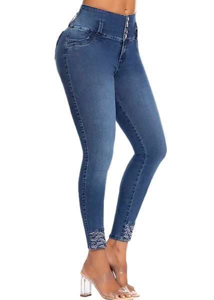 Pandora Mid Rise Bum Lift Jean - Jeans 2 Die 4